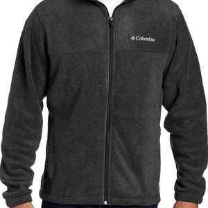Columbia Men’s Steen Full Zip Fleece charcoal color size medium